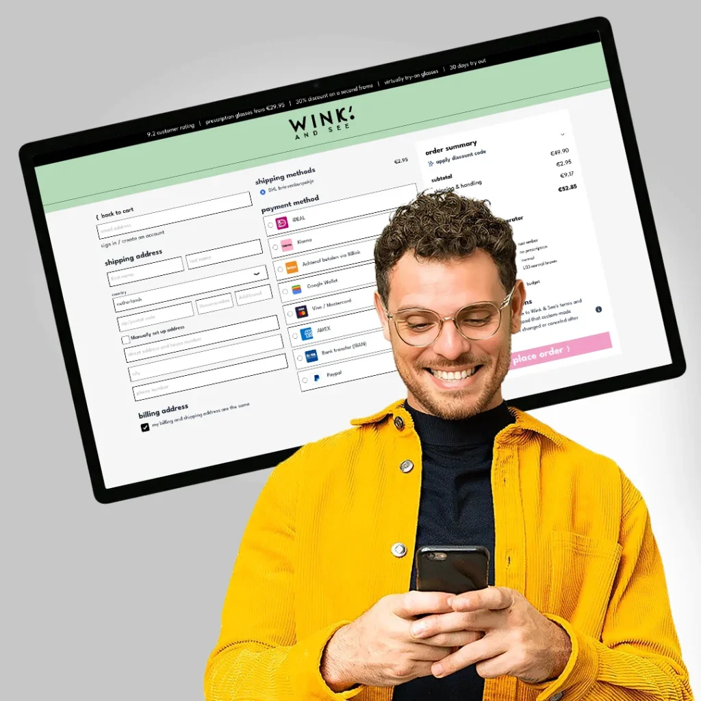 Optimizing One Step Checkout for an optician webshop: the approach at Wink & See