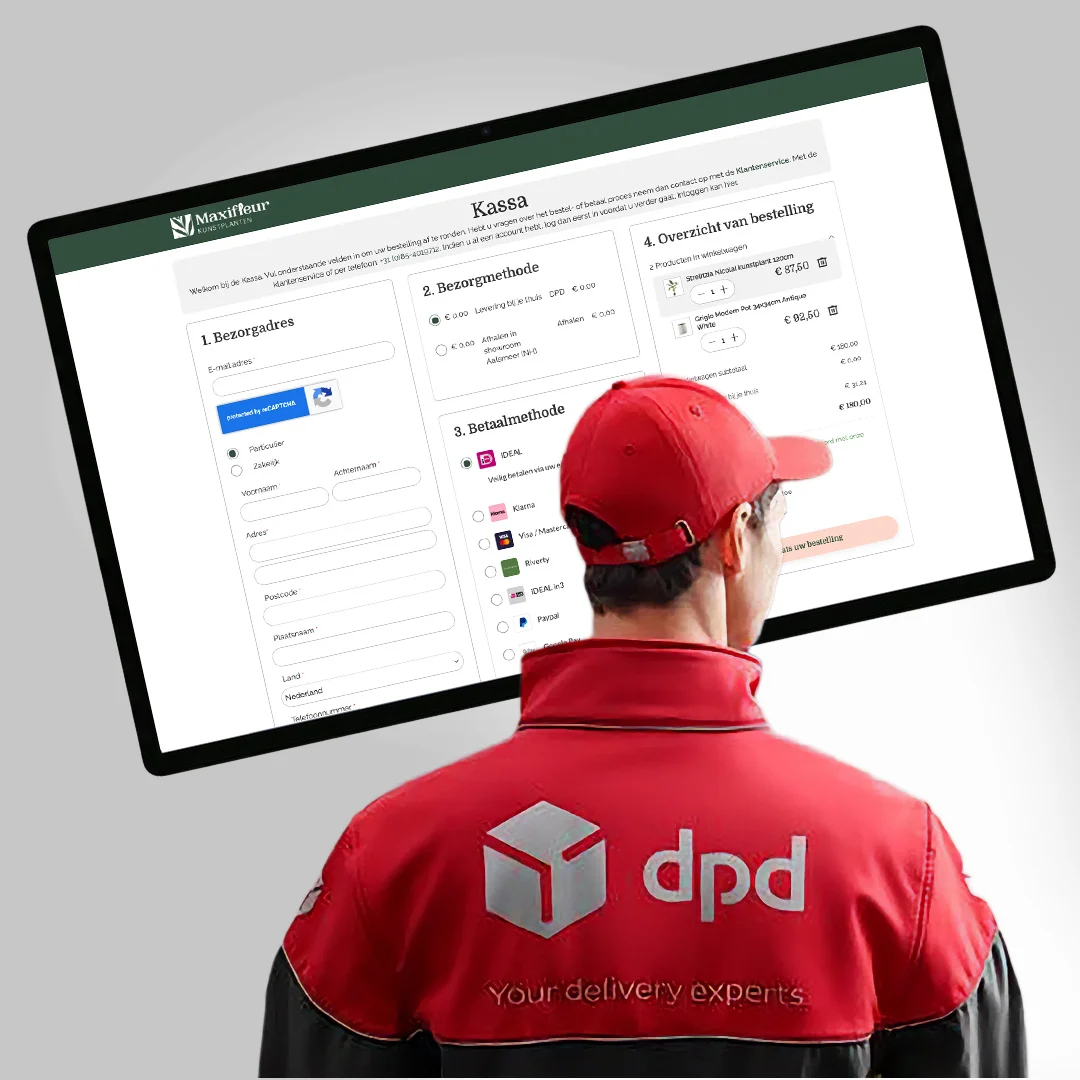 Multi-carrier verzending: DPD en PostNL naast elkaar in één Magento 2 checkout bij Maxifleur